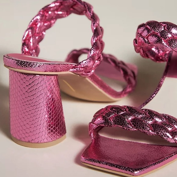 NWT Anthropologie Dolce Vita Paily‎ Heels in Rose Size 7 Pink - Picture 3 of 9